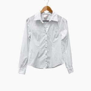 Cinq a Sept Button Down White‎ Shirt Women’s Size XS